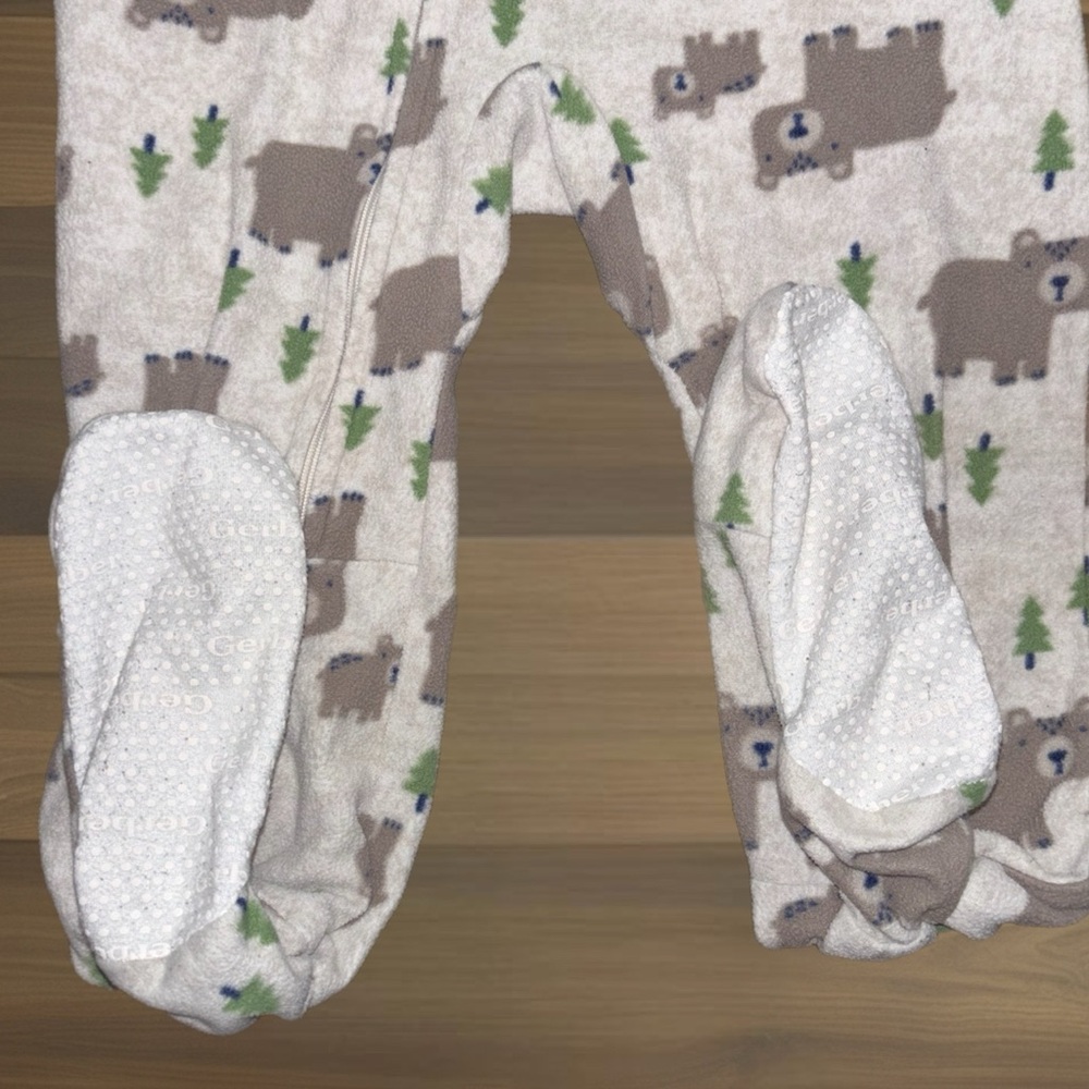 Carters Bear 4T Footie Pajamas - Picture 2 of 4